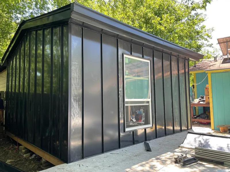 Black standing seam metal wall panels for Roof Inspection in Healdsburg